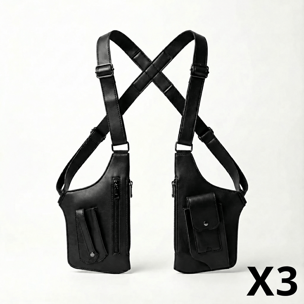 3 Shoulder Bags - BLACK ONLY!
